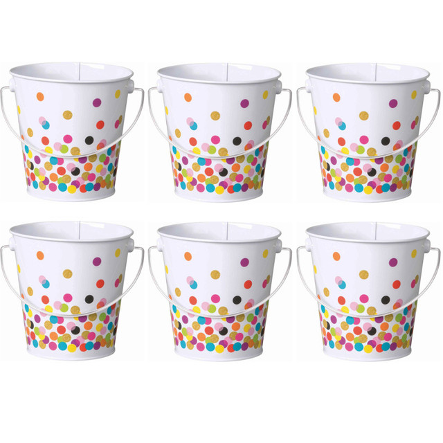 TEACHER CREATED RESOURCES Teacher Created Resources® Confetti Bucket, Pack of 6