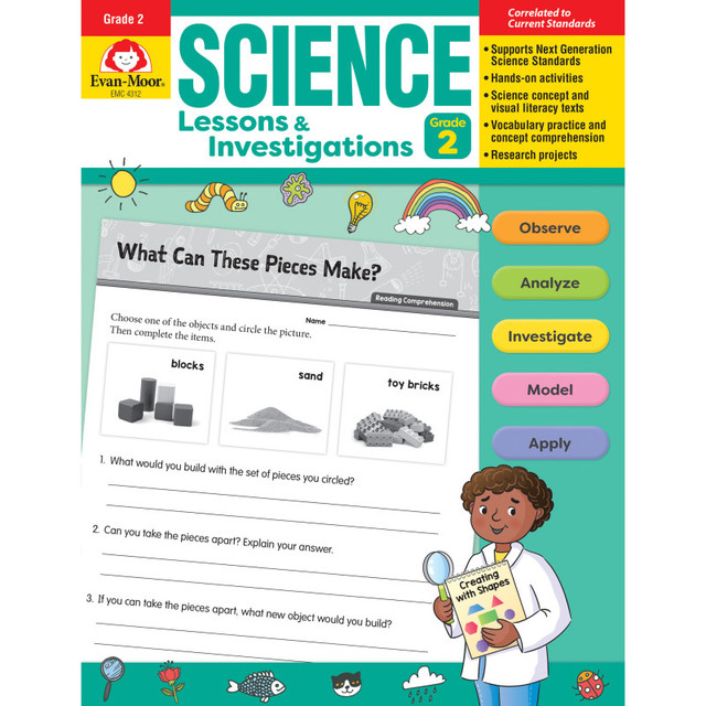 EVAN-MOOR Evan-Moor Educational Publishers Science Lessons and Investigations, Grade 2