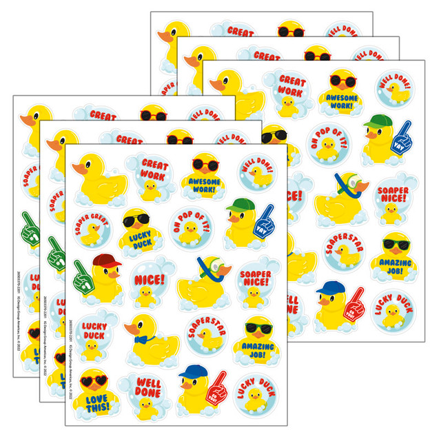 EUREKA Eureka® Rubber Duckies Bubblebath Scented Stickers, 80 Per Pack, 6 Packs EUREKA Eureka® Rubber Duckies Bubblebath Scented Stickers, 80 Per Pack, 6 Packs
