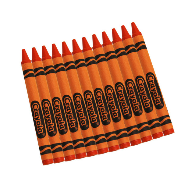 CRAYOLA LLC Crayola® Single Color Bulk Crayons, Regular Size, Orange, 12 Count
