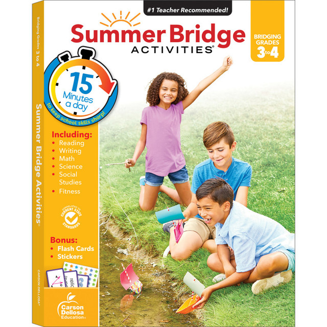 CARSON DELLOSA EDUCATION Carson Dellosa Education Summer Bridge Activities® Workbook, Grade 3-4, Paperback