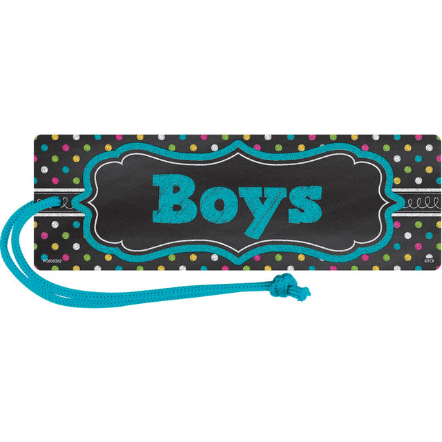 TEACHER CREATED RESOURCES Teacher Created Resources® Chalkboard Brights Magnetic Boys Pass, Pack of 6