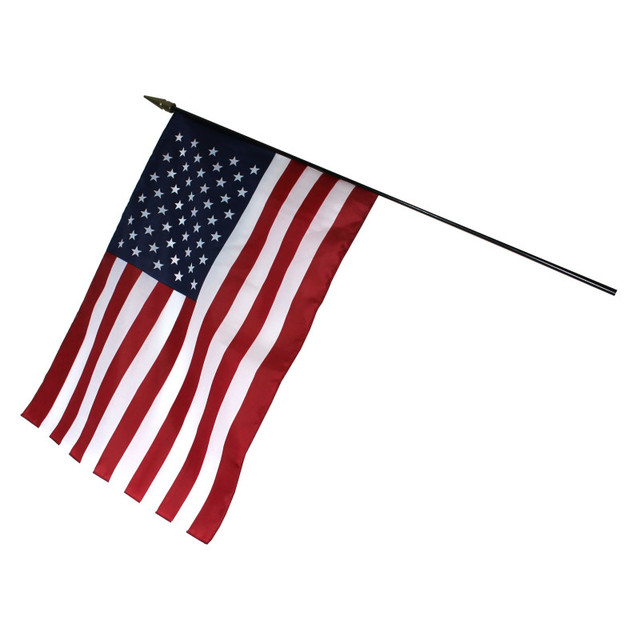 ANNIN & COMPANY Annin & Company Empire Brand U.S. Classroom Flag with Staff, 16" x 24"
