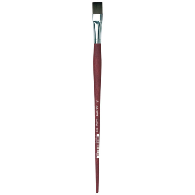 GREGORY DANIELS FINE ARTS INC da Vinci COLLEGE Student Brush, Synthetic, Acrylic & Oil, Flat, Series 8740, Size 20