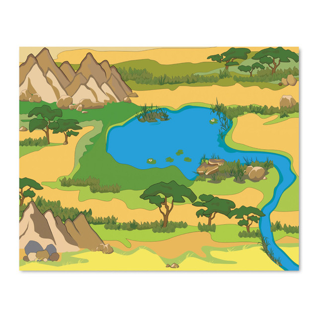LEARNING ADVANTAGE The Freckled Frog Wilderness Floor Mat