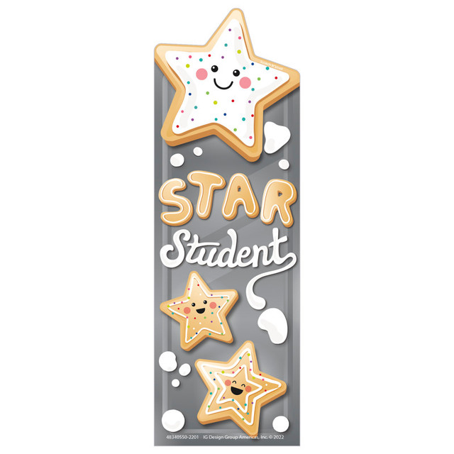 EUREKA Eureka® Star Cookies Sugar Cookie Scented Bookmarks, Pack of 24