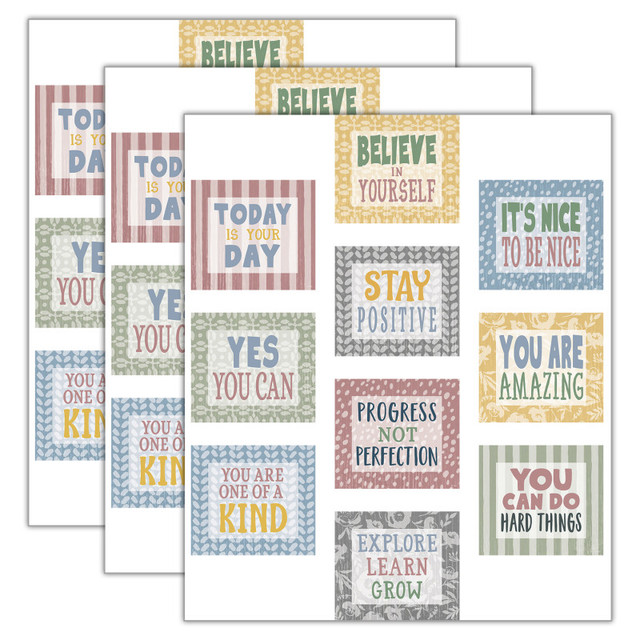 TEACHER CREATED RESOURCES Teacher Created Resources® Classroom Cottage Positive Sayings Accents, 30 Per Pack, 3 Packs