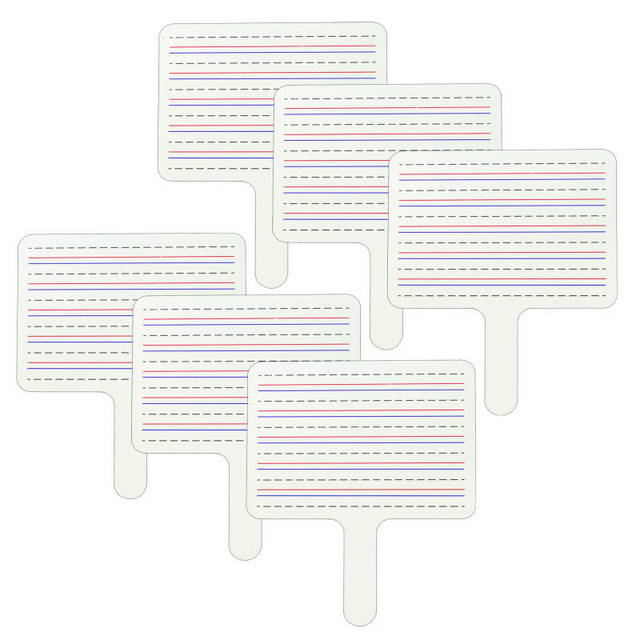 C-LINE PRODUCTS INC C-Line® Two-Sided Dry Erase Answer Paddle, Pack of 6