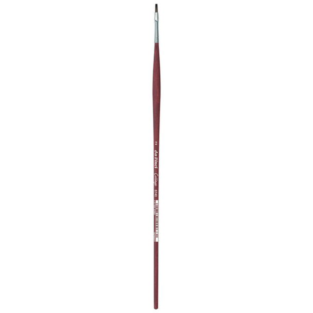 GREGORY DANIELS FINE ARTS INC da Vinci COLLEGE Student Brush, Synthetic, Acrylic & Oil, Flat, Series 8740, Size 2