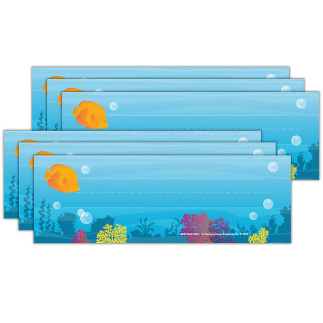 EUREKA Eureka® Seas the Day Tented Name Plates, 36 Per Pack, 6 Packs