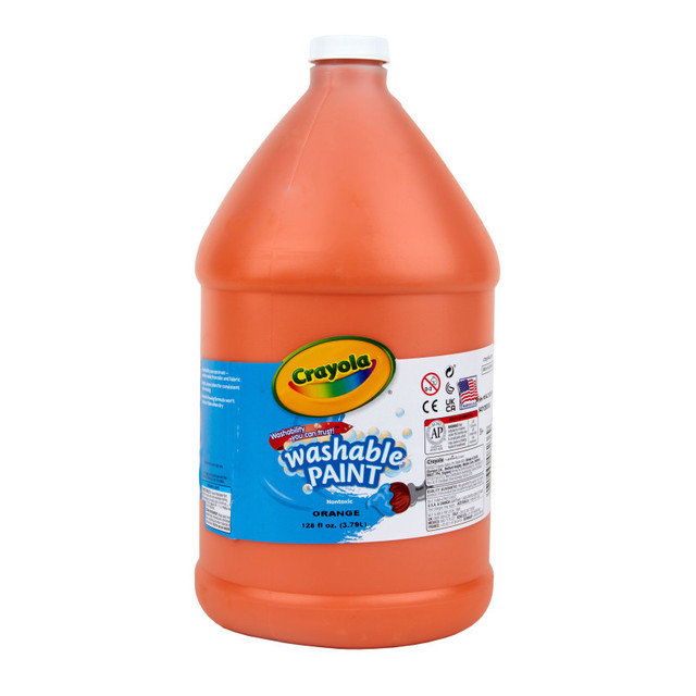 CRAYOLA LLC Crayola® Washable Paint, Orange, Gallon