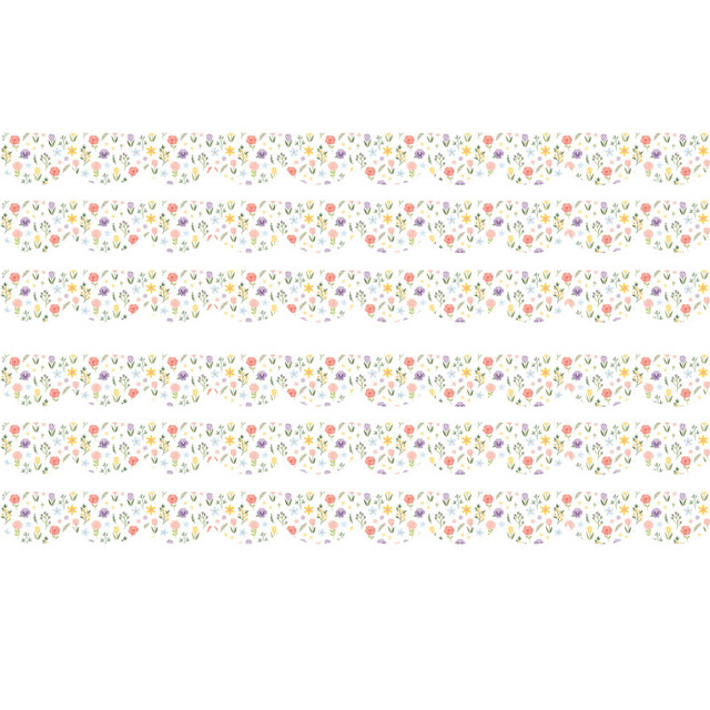 TEACHER CREATED RESOURCES Teacher Created Resources® Cottagecore Die-Cut Border Trim, 35 Feet Per Pack, 6 Packs