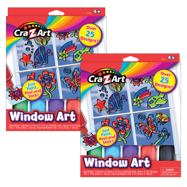 LAROSE INDUSTRIES LLC - CRA-Z-ART Cra-Z-Art® Window Art, 2 Sets