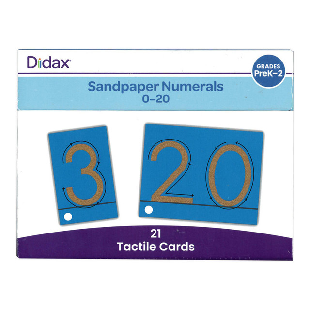 DIDAX Didax® Tactile Sandpaper Numerals 0-20