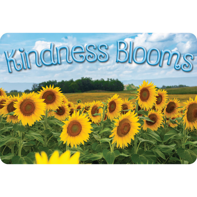 ASHLEY PRODUCTIONS Ashley Productions® The Original Fun Mat™, Welcome Mat, 15.5" x 23.5", Kindness Sunflowers
