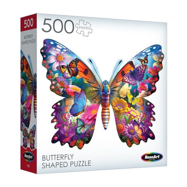 LAROSE INDUSTRIES LLC - CRA-Z-ART RoseArt Big Shaped Butterfly, 500 Pieces
