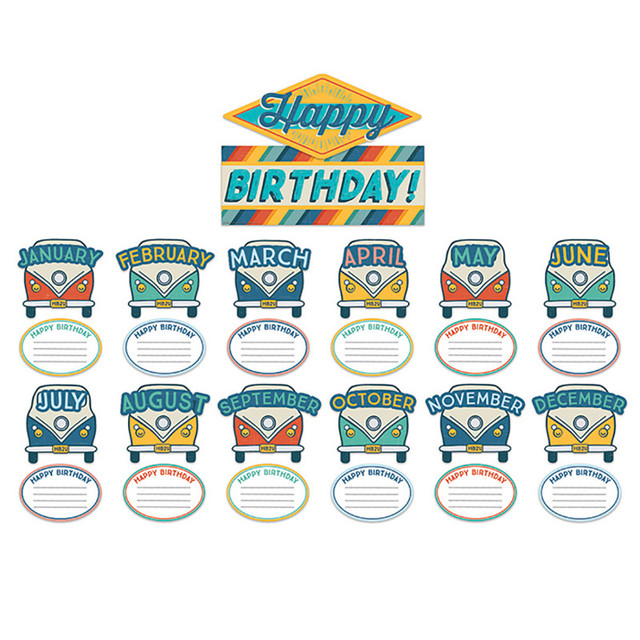 EUREKA Eureka® Adventurer Birthday Mini Bulletin Board Set