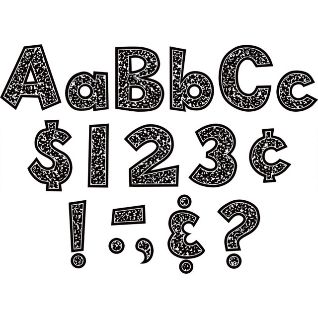 TEACHER CREATED RESOURCES Teacher Created Resources® Composition 4" Fun Font Letters Combo Pack, 162 Pieces