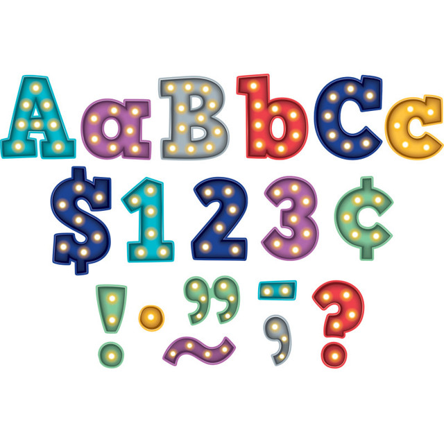 TEACHER CREATED RESOURCES Teacher Created Resources® Marquee Bold Block 4" Letters Combo Pack