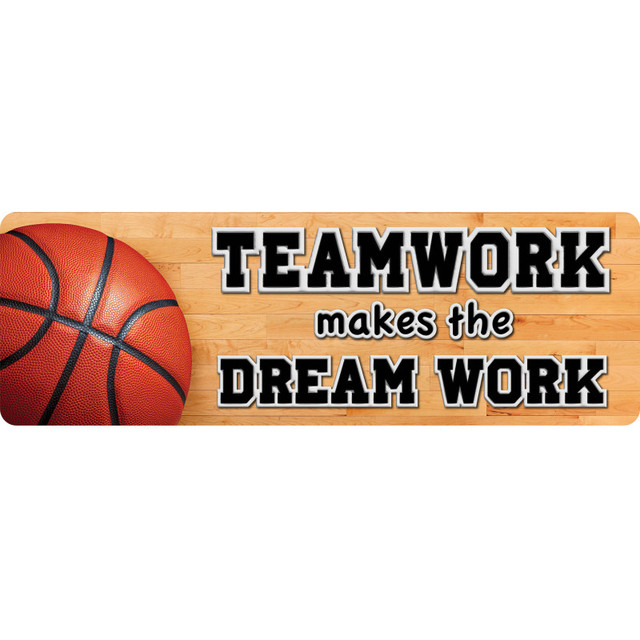 ASHLEY PRODUCTIONS Ashley Productions® The Original Fun Mat™, Mat Runner, 15.5" x 47", Basketball Teamwork