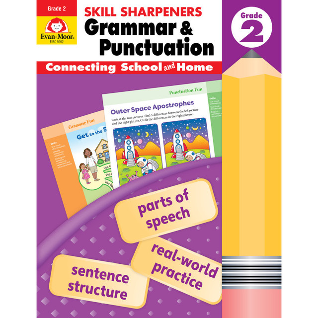 CARSON DELLOSA EDUCATION Evan-Moor Educational Publishers Skill Sharpeners: Grammar & Punctuation Activity Book, Grade 2