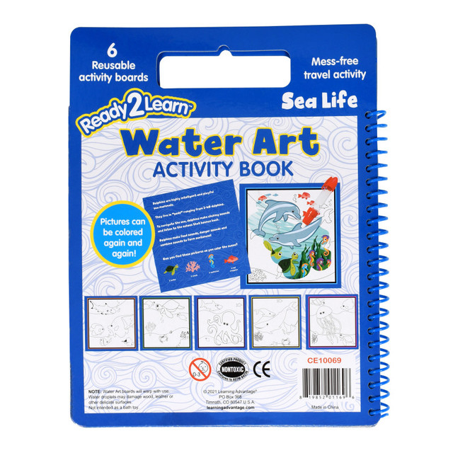 LEARNING ADVANTAGE READY 2 LEARN™ Water Art Activity Book - Sea Life