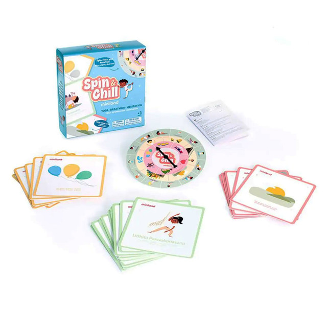 MINILAND EDUCATIONAL CORPORATION Miniland Spin & Chill Card Game