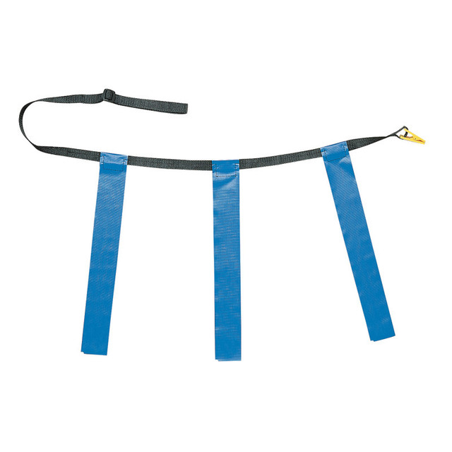 CHAMPION SPORTS Champion Sports Triple Flag Football Set, Youth Size, Blue, 25"-31", 12 per pack