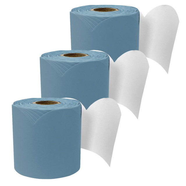 CARSON DELLOSA EDUCATION Carson Dellosa Education Rolled Scalloped Bulletin Board Border, Stone Blue, 65 Feet, Pack of 3