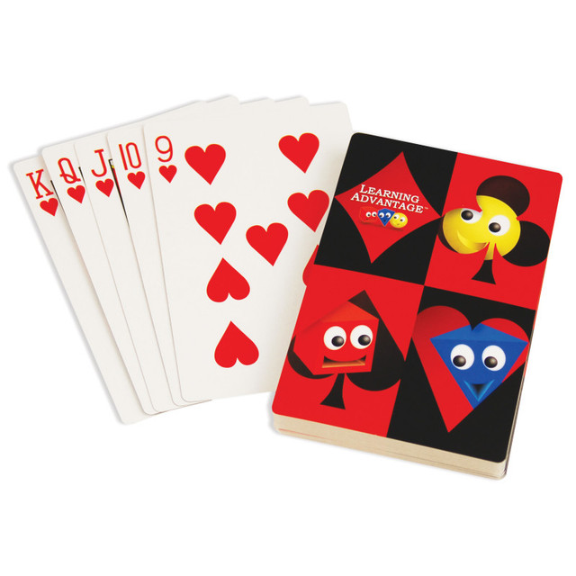 LEARNING ADVANTAGE Learning Advantage® Large Playing Cards - Set of 52
