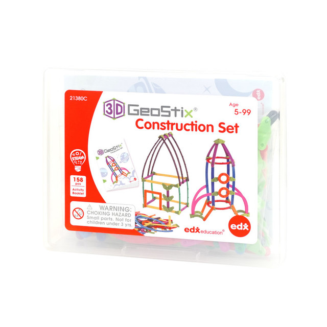 LEARNING ADVANTAGE edxeducation® GeoStix 3D Construction Set
