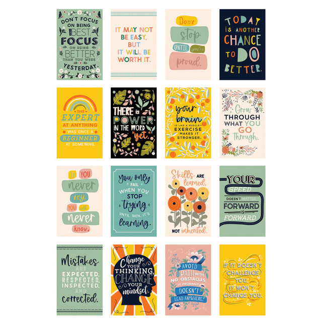CARSON DELLOSA EDUCATION Carson Dellosa Education Motivational Posters Poster Set, Set of 16