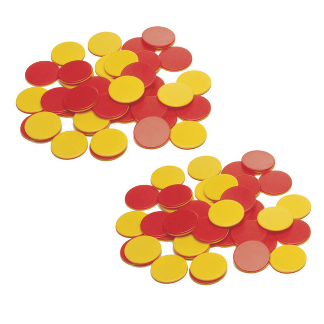 LEARNING ADVANTAGE Learning Advantage® Two-Color Counters - Plastic - 200 Per Set - 2 Sets
