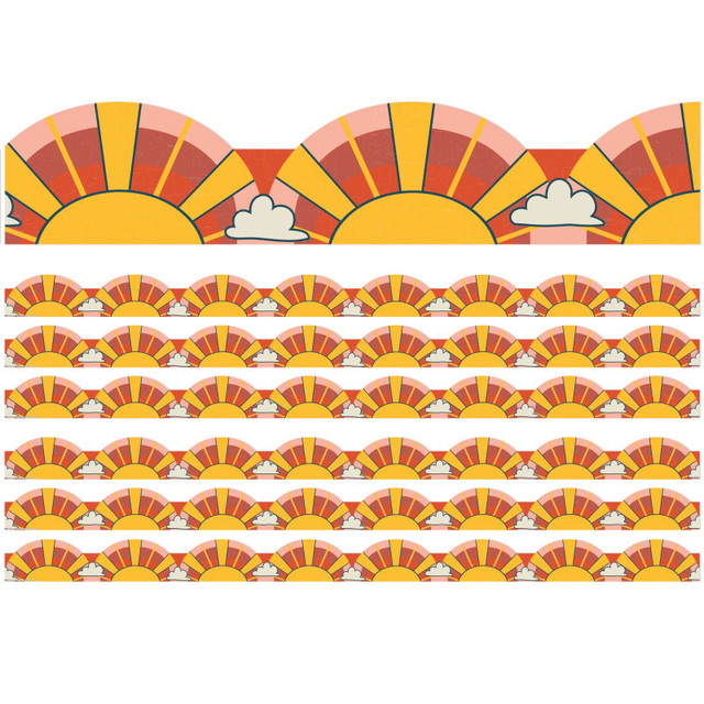 EUREKA Eureka® Adventurer Sunrise Deco Trim®, 37 Feet Per Pack, 6 Packs