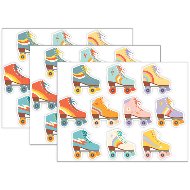 TEACHER CREATED RESOURCES Teacher Created Resources® Roller Disco Skates Accents, 30 Per Pack, 3 Packs