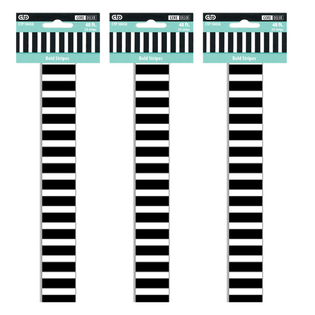 CREATIVE TEACHING PRESS Creative Teaching Press® Core Décor Bold Stripes EZ Border, 48 Feet Per Pack, 3 Packs