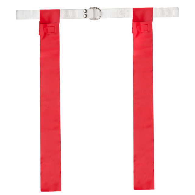 CHAMPION SPORTS Champion Sports Flag Football Set, Red, Pack of 12