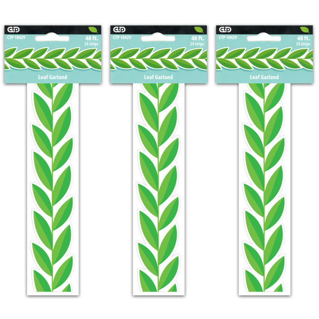 CREATIVE TEACHING PRESS Creative Teaching Press® Leaf Garland Border EZ Border, 48 Feet Per Pack, 3 Packs