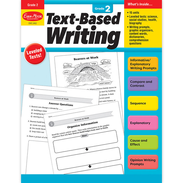 EVAN-MOOR Evan-Moor Educational Publishers Text-Based Writing, Grade 2