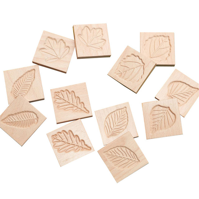YELLOW DOOR US LLC Yellow Door Match Me: Sensory Leaf Tiles, Set of 12
