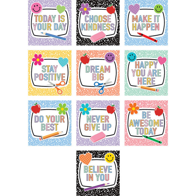 TEACHER CREATED RESOURCES Teacher Created Resources® Cool for School Positive Sayings Accents, Pack of 30