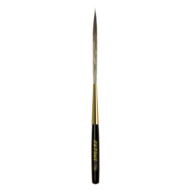 GREGORY DANIELS FINE ARTS INC da Vinci CASANEO Stroke Pointed Striper with Short Handle, Synthetic, Watercolor & Acrylic, Series 706, Size 8