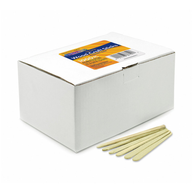 DIXON TICONDEROGA CO Creativity Street® Economy Regular Craft Sticks, Natural, 4-1/2" x 3/8", 1000 Pieces