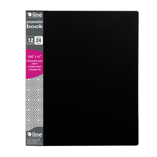 C-LINE PRODUCTS INC C-Line® Bound Sheet Protector Presentation Book, 12-Pocket