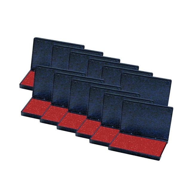 ADVANTUS Charles Leonard Stamp Pad, Red, Pack Of 12