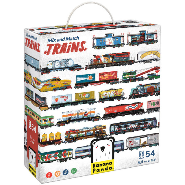 BANANA PANDA Banana Panda Mix and Match Trains, 5+ Years