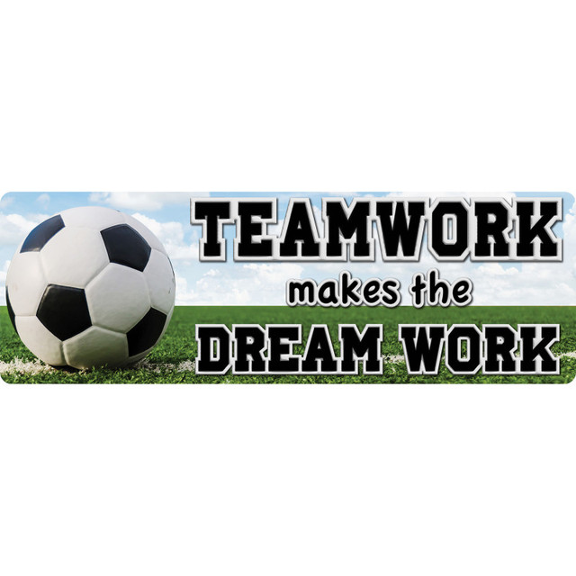ASHLEY PRODUCTIONS Ashley Productions® The Original Fun Mat™, Mat Runner, 15.5" x 47", Soccer Teamwork