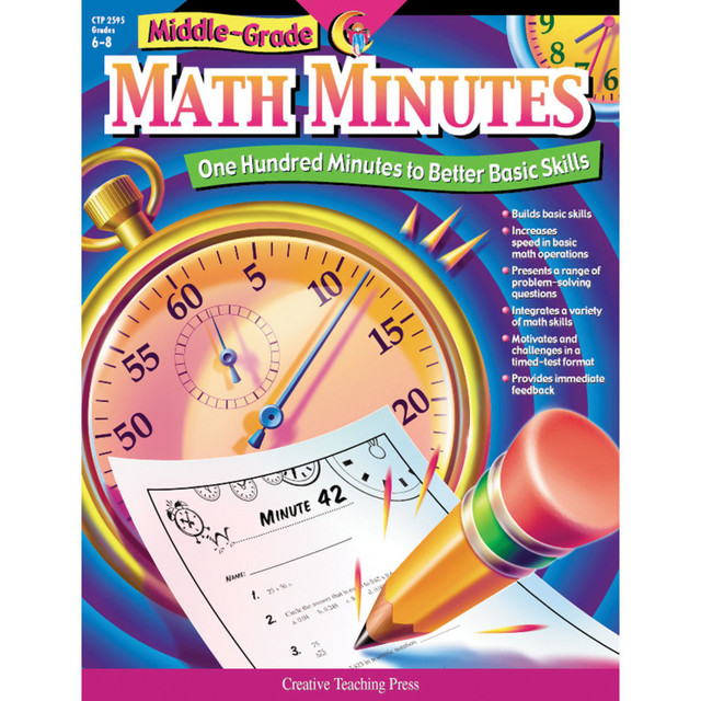 CREATIVE TEACHING PRESS Creative Teaching Press® Middle-Grade Math Minutes Book