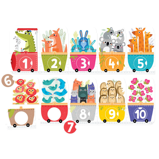 BANANA PANDA Banana Panda Make-a-Match Puzzle, Number Train, Age 3+
