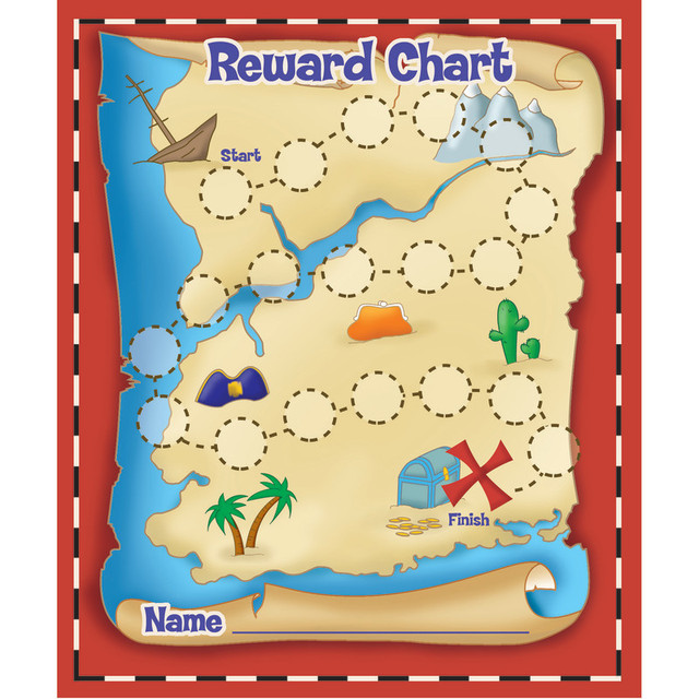 EUREKA Eureka® Treasure Hunt Mini Reward Charts with Stickers, 36 Charts